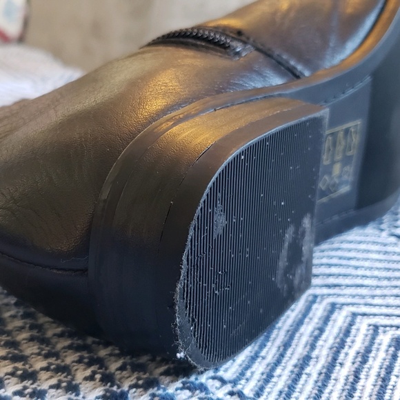 Aldo mid calf black leather boot size 7.5 - Picture 3 of 6